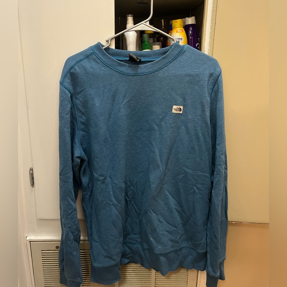 North Face Blue Crewneck